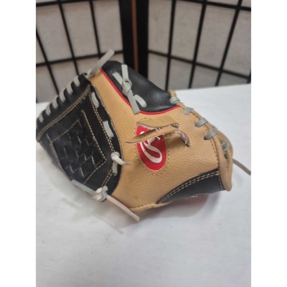 Rawlings 10" T-Ball Glove Right Hand Black And Tan WPL10CBSG RHT Kids